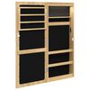 vidaXL Spiegel-Schmuckschrank mit LED-Beleuchtung Wandmontage