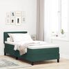 vidaXL Boxspringbett mit Matratze Dunkelgr&uuml;n 90 x 190 cm Samt