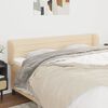 vidaXL Kopfteil mit Ohren Creme 163x23x78/88 cm Stoff
