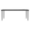 vidaXL 7-tlg. Garten-Essgruppe mit Kissen Schwarz Poly Rattan Glas