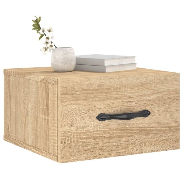vidaXL Wand-Nachttisch Sonoma-Eiche 35x35x20 cm