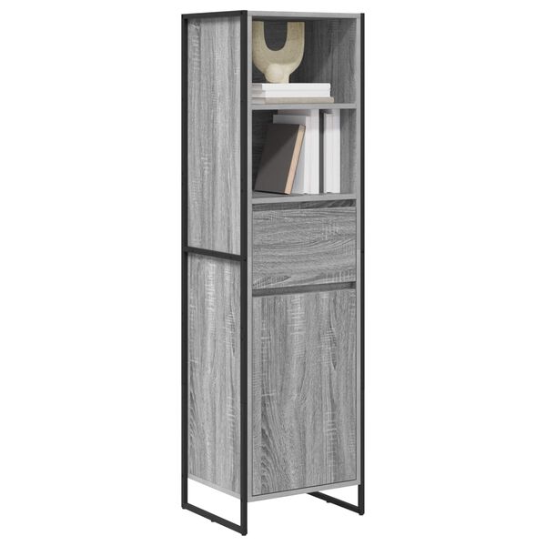 vidaXL B&uuml;cherregal Graues Sonoma 43 x 36 x 150,5 cm Holzwerkstoff