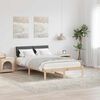 vidaXL Bettgestell Braun und Dunkelgrau 120 x 200 cm Massivholz Kiefer