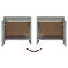 vidaXL Nachttisch Betongrau 45x34x44,5 cm Holzwerkstoff
