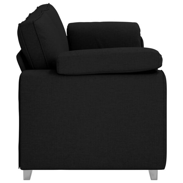 vidaXL Sofa 178cm Schwarz Stoff