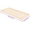 vidaXL Lattenrost Braun 90 x 190 cm Massives Buchenholz