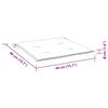 vidaXL Stuhlkissen 6 Stk. Blattmuster 40x40x4 cm Stoff