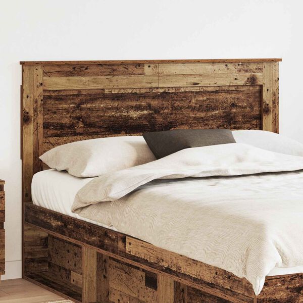 vidaXL Kopfteil mit Kopfteil Altholz 160 cm Holzwerkstoff