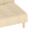 vidaXL Schlafsofa 2-Sitzer Creme Stoff
