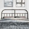vidaXL Kopfteil Metall Schwarz 135 cm