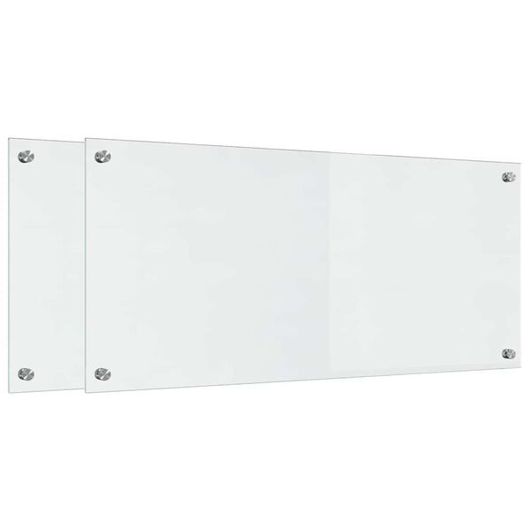 vidaXL Küchenrückwand Transparent 90 x 40 cm Gehärtetes Glas
