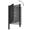 vidaXL Gartentor Abschlie&szlig;bar Schwarz 100x120 cm Aluminium