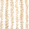 vidaXL Fliegenvorhang Beige und Wei&szlig; 90x200 cm Chenille