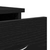 vidaXL Wandschrank Schwarz Eichen-Optik 88x26x18,5 cm Holzwerkstoff