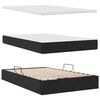 vidaXL Aufbewahrungsbett mit Matratze Schwarz 120 x 190 cm Samt