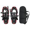 vidaXL 3 in 1 Schneeschuhe Rot und Schwarz 21 Zoll Aluminium und HDPE