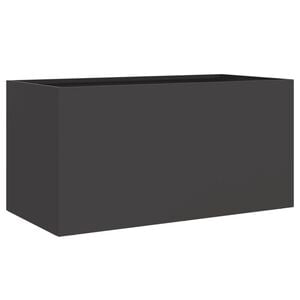 vidaXL Pflanzk&uuml;bel Schwarz 62x30x29 cm Stahl