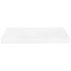 vidaXL Schweberegal Hochglanz-Wei&szlig; 50x23x3,8 cm MDF