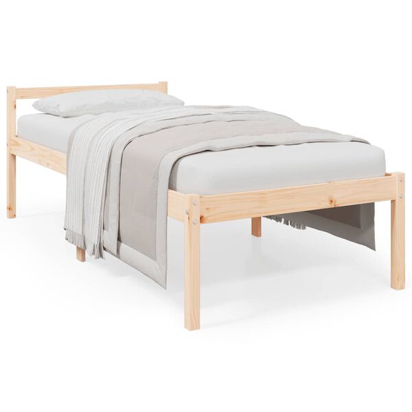 vidaXL Seniorenbett 90x200 cm Massivholz Kiefer
