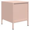 vidaXL Nachttische 2 Stk. Rosa 35x39x43,5 cm Stahl