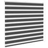 vidaXL Doppelrollo Schwarz 165x100 cm Stoffbreite 160,9 cm Polyester