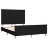 vidaXL Bettgestell ohne Matratze Schwarz 140x190 cm Stoff