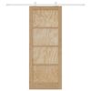 vidaXL Schiebet&uuml;r ORKDAL Braun 83 x 211 cm Massives Kiefernholz