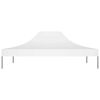 vidaXL Partyzelt-Dach 4x3 m Wei&szlig; 270 g/m&sup2;