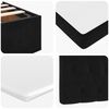 vidaXL Ottoman-Bett mit Matratzen & LEDs Schwarz 200x200 cm Samt