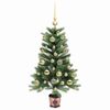 vidaXL Weihnachtsbaum mit 150 LEDs mit St&auml;nder Gr&uuml;n 90 cm PE