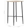 vidaXL 5-tlg. Bar-Set Kunststoff Gelb