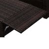 vidaXL 2-tlg. Garten-Lounge-Set mit Kissen Poly Rattan Braun