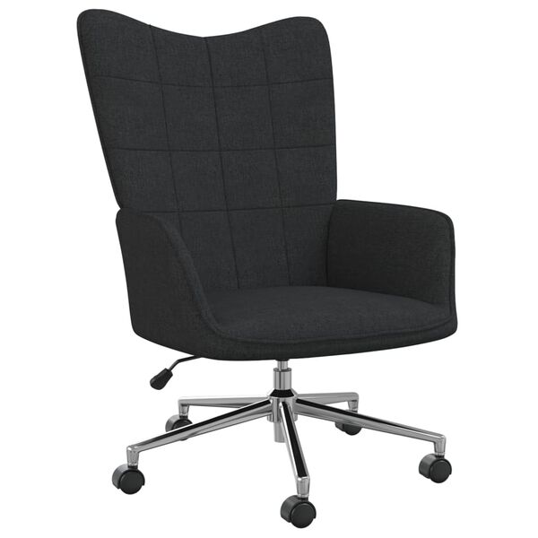 vidaXL Relaxsessel Stoff Schwarz