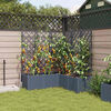 vidaXL Garten-Pflanzgef&auml;&szlig; 5 pcs Hellgrau 120 x 120 x 143 cm Stahl