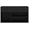 vidaXL Schuhbank Schwarz 80x30x45 cm Holzwerkstoff