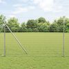 vidaXL Zaun mit Pfosten Silber 1,6 x 10 m Stahl und PVC