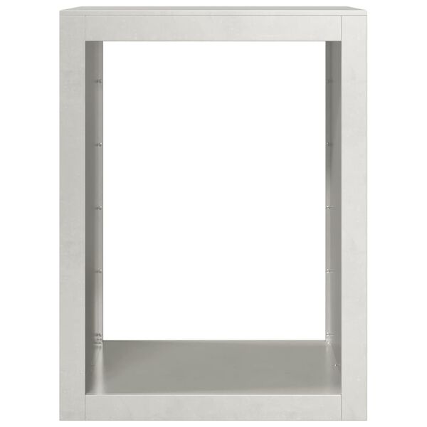 vidaXL Brennholzregal 60x40x80 cm Edelstahl