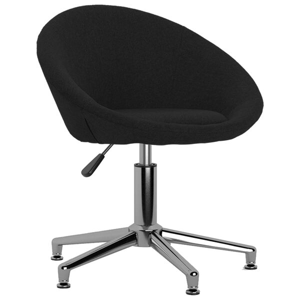 vidaXL Esszimmerst&uuml;hle 2 Stk. Drehbar Schwarz Stoff