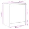 vidaXL Schuhschrank Räuchereiche 60x42x69 cm Holzwerkstoff