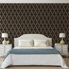 DUTCH WALLCOVERINGS Tapete Geometric Schwarz und Golden