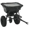vidaXL Streuer Schwarz 53 x 108 x 74 cm PVC und Stahl