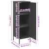 vidaXL Highboard Schwarz 36x39x113 cm Stahl