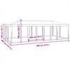 vidaXL Partyzelt mit 12 Mesh-Seitenteilen Gr&uuml;n 8x4 m HDPE