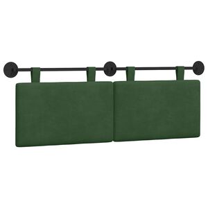 vidaXL H&auml;ngevorderseite Uni Dschungelgr&uuml;n 150 x 55 x 5 cm Cordstoff