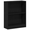 vidaXL B&uuml;cherregal Schwarz Eichen-Optik 60 x 24 x 76 cm Holzwerkstoff