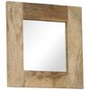 vidaXL Spiegel Mangoholz Massiv 50 x 50 cm