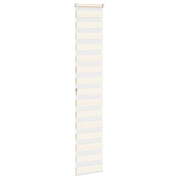 vidaXL Doppelrollo Marmorbeige 50x200 cm Stoffbreite 45,9 cm Polyester
