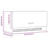 vidaXL Kleiderschrank Schwarz Eichen-Optik 70 x 32,5 x 35 cm
