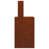 vidaXL Feuerstelle Braun 60 x 40 x 96 cm Wetterfeststahl