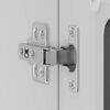 vidaXL K&uuml;chen-H&auml;ngeschrank mit Glast&uuml;r Kalmar Schwarz Holzwerkstoff